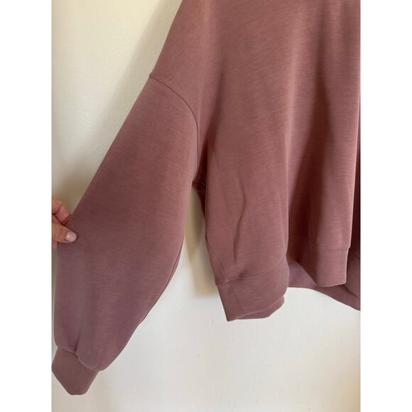 Lululemon Perfectly Oversized Cropped Crew Softstreme Sweatshirt TwilightRose 10 - Picture 4 of 9